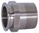 Dixon Sanitary 21MP Series 316L Stainless 1 in. Clamp x Male NPT Adapters - 1 in. - 1/4 in.