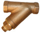 Matco Norca 1 1/4 in. Cast Bronze Y-Strainer w/ Brass Plugs - 20 Mesh