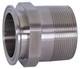 Dixon Sanitary 21MP Series 316L Stainless 1 1/2 in. Clamp x Male NPT Adapters - 1 1/2 in. - 1 in.