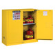 Justrite Sure-Grip® EX Classic Self-Closing 30 Gal Yellow Safety Cabinets For Flammables