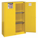 Justrite Sure-Grip® EX Classic Self-Closing 45 Gal Yellow Safety Cabinets For Flammables
