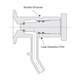 Cipriani Harrison Valves Corp. 34 Series 304L Stainless Steel Sampling Valve, 1/2 in. Sanitary Clamp x 13/32 in. Pipe w/ Swickle