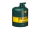 Justrite Type I 5 Gal Safety Gas Can (Green)