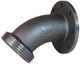 Dixon Fig. 206 4 in. One-Piece Flange x Female Hammer Union 45° Elbow Adapter