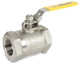 Sharpe 1 1/2 in. NPT Threaded Stainless Steel 6000 WOG Ball Valve w/ Locking Handle