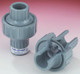 Plast-O-Matic Series CKM 1/2 in. Self-Closing PVC Check Valves w/ Viton Seals