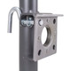 Side Wind Ag Jack with Weld-on Bracket - 10 in. - 18 in. - 11 1/2 in.