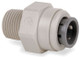 John Guest 3/8 in. x 1/8 in. NPTF Male Connectors - 10 QTY