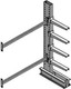 MECO Series 4000 HD Double Sided Cantilever Rack Add-on Unit, 12 ft. H, (16) 48 in. L Arms