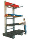 MECO Series 1000 Medium Duty Single Sided Cantilever Rack Unit , 10 ft. H, (12) 36 in. L Arms