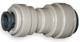 John Guest Gray Inch Acetal Fittings - Reducing Union Connectors - 1/2 in. - 3/8 in. - 10