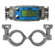 GPI G2S Series 1 in. Stainless Steel Tri-Clover Meter w/ 1 1/2 in. Clamp Ends - Gallons