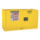 Justrite Sure-Grip Ex 17 Gallon Piggyback Cabinet - Self-Closing