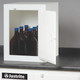 Justrite White Solid Polyethylene Cabinets for Acids - 1 Door Countertop - Six 2.5 liter bottles