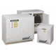 Justrite White Solid Polyethylene Cabinets for Acids - 2 Door Undercounter - Thirty-six 2.5 liter bottles