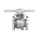 Sharpe 3 in. 150 Lbs Flanged Stainless Steel Ball Valve w/ Locking Handle, PTFE Seat - Full Port