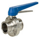 Sharpe 77 Series 1 in. Sanitary Butterfly Valve w/EPDM Seals, Clamp End