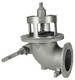 Civacon 5 in. x 4 in. Flanged Elbow Mechanical High Flow Emergency Valve w/ Tef-Sil Seal