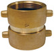 Dixon 2 1/2 in. NST(NH) x 2 1/2 in. NST(NH) Brass Pin Lug Double Female Swivel