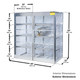Aluminum LPG Cylinder Lockers Horizontal Storage - Sixteen 20 or 33 lb