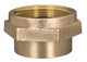 Dixon 2 1/2 in. NH (NST) - 2 1/2 in. NH (NST) Brass Double Female Hex Nipple