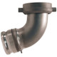 Dixon Tank Car Elbows Part A Stainless Steel 4 in. Male Adapter x 5 in. Swivel Nut