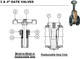 Betts 3" & 4" TTMA Gate Valve Parts - Packing Set PTFE (3 Rings per Set) - #6