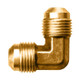 Gas-Flo Brass SAE 45° Flare 90° Elbow - Tube to Tube Fitting - 3/8" - 1,000