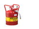 Justrite 5 Gal UNO D.O.T. Safety Gas Can For Flammables w/ 5/8 in. Spout (Red)