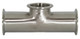 Dixon Sanitary B7MPS Series 316L Stainless Short Outlet Clamp Tees
