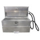 47 Gallon Aluminum Fuel Transfer Tank and Toolbox w/ GPI 15 GPM Pump (12V DC)