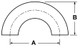 Dixon Sanitary B2WUL Series Polished 316L SS Weld 180 Degree Return Bends