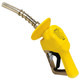 Husky XS E25 Cold Weather Pressure Activated Auto Unleaded Nozzle w/ Three Notch Hold Open Clip, Grip & Waffle Splash Guard (Yellow) - UL Listed