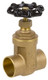 Smith Cooper Brass 200 WOG Full Port Gate Valve - Threaded or Sweat