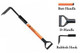 Leatherhead Tools 4 ft. Dog-Bone Rubbish Hook w/D-Handle - Orange