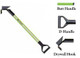 Leatherhead Tools 4 ft. Dog-Bone Drywall Hook w/D-Handle - Lime