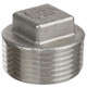 Smith Cooper Cast 150# Stainless Steel 1 1/2 in. Square Head Plug Fitting - Threaded