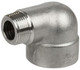 Smith Cooper 3000# Forged 316 Stainless Steel 1 1/2 in. 90° Street Elbow Fitting - Threaded