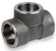 Smith Cooper 6000# Forged Carbon Steel 1 1/2 in. Tee Fitting - Socket Weld