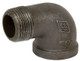 Smith Cooper 150# Black Malleable Iron 2 1/2 in. 90° Street Elbow Pipe Fittings - Threaded