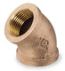 Smith Cooper 125# Bronze Lead-Free 3/8 in. 45° Elbow Fitting - Threaded