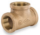 Smith Cooper 125# Bronze Lead-Free 4 in. Tee Fitting - Threaded