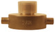 Dixon 2 1/2 in. NYFD Brass Pin Lug Hydrant Adapter