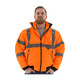 Majestic HI-VIS ANSI 3 Orange Transformer 8 in 1 Bomber Jacket, 2XL