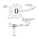 Rochester Gauges 9800 Series SAE 5 Bolt Industrial Reed Switch Fuel Level Sender - Gasket Included