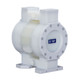 Graco ChemSafe 1590 1 1/2 in. NPT UHMWPE Air Diaphragm Pump w/ PTFE Overmold Diaphragms, PTFE Balls & UHMWPE Seats