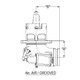 Betts 4 in. Flat Seat Aluminum Emergency Valve w/ Air Cylinder - Air Operated
