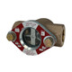 OPW VISI-FLO 1500 1/2 in. FNPT Bronze Sight Flow Indicator w/ Fluorocarbon Seal - Propeller