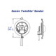 Rochester Gauges 8640 Series 1 1/2 in. Top Mounting Magnetic Liquid Level Tank Gauge w/ Senior TwinSite Dial - Range: 240-30 Ohm - Fits 8 in. Tank Depth