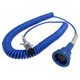 Scully Pull-Away Cord & Plug For Blue Optic System w/ 3-J Slot Pins, 6 Contact Pins & 30 ft. Coiled Cord